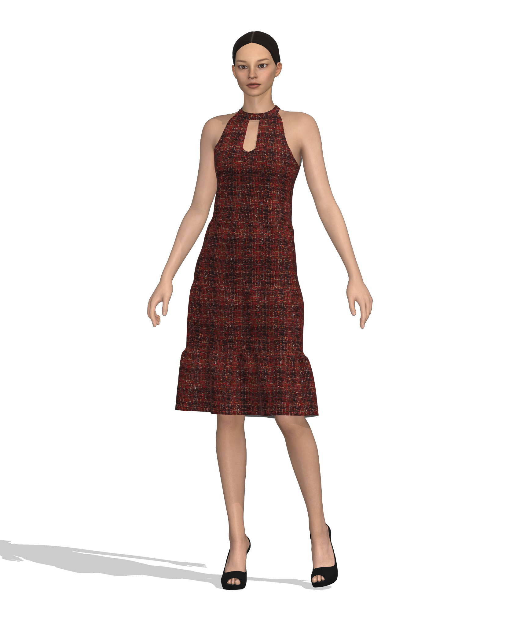 KDscion-p40-sleeveless bodycon dress